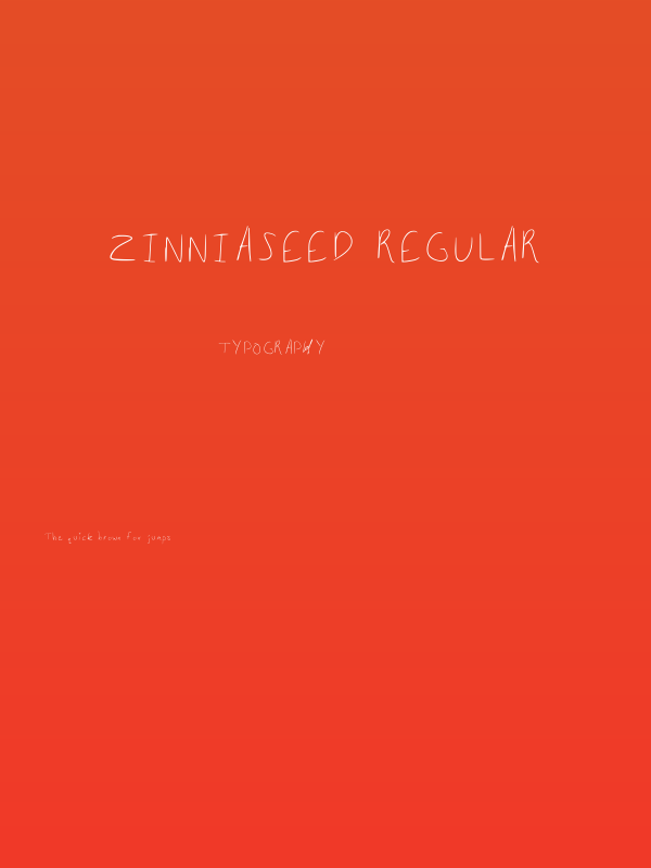 Zinniaseed Regular Poster