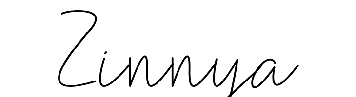 Zinnya  Frei Schriftart Herunterladen