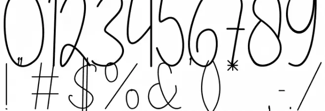 Zinnya Font OTHER CHARS