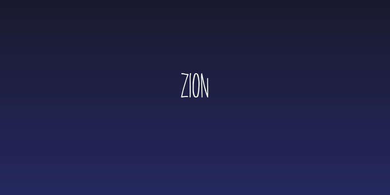 Zion Social Header