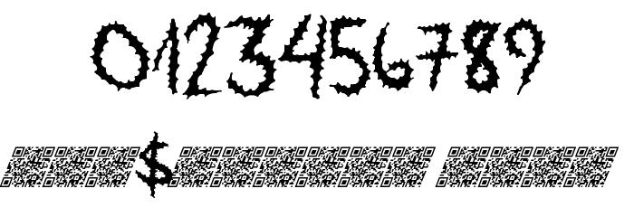 ZipDown Font OTHER CHARS