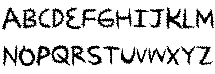 ZipDown Font LOWERCASE
