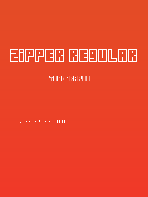 Zipper Regular Poster