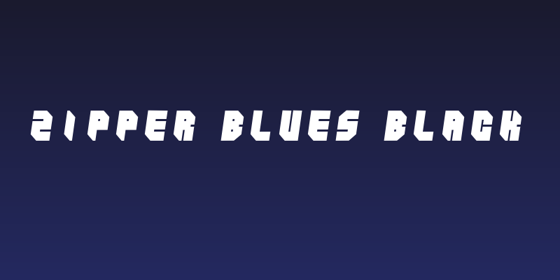 Zipper blues Black Social Header