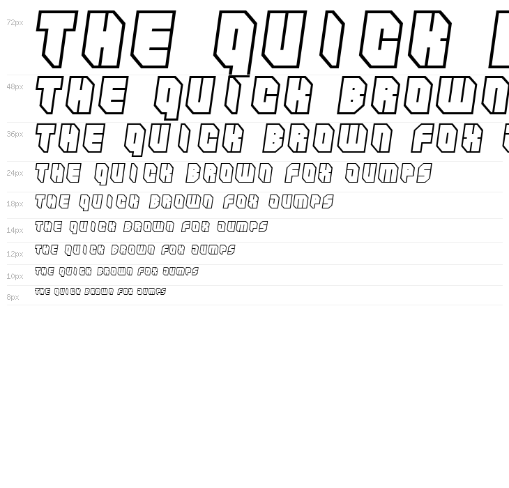 Zipper blues Outline Waterfall