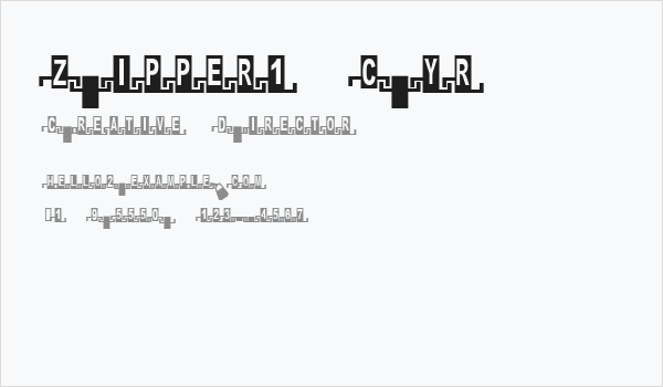 Zipper1 Cyr Business Card