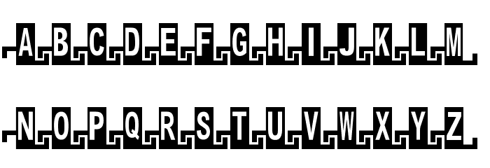 Zipper1 Cyr Font LOWERCASE