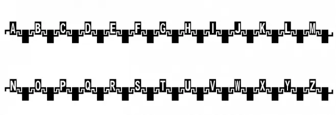 Zipper 字体 大写
