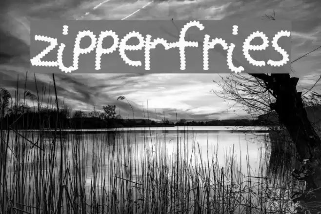 ZipperFries Font examples