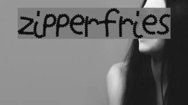 ZipperFries Font examples