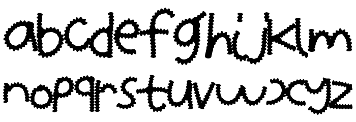 ZipperFries Font LOWERCASE