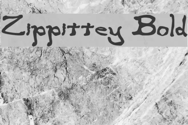 Zippittey Bold Font examples