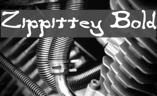 Zippittey Bold Font examples