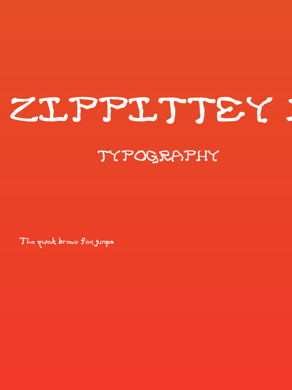 Zippittey Bold Poster