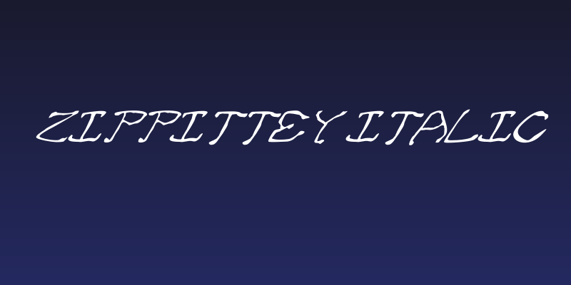 Zippittey Italic Social Header