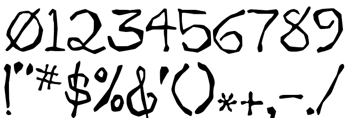 Zippittey Regular Font OTHER CHARS