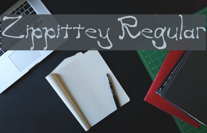 Zippittey Regular Font examples