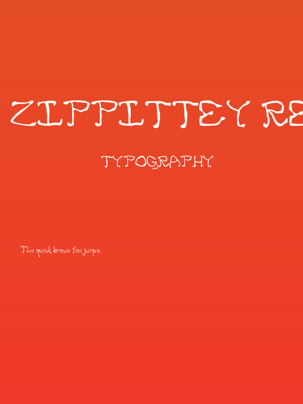 Zippittey Regular Poster