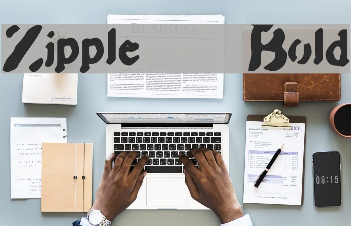 Zipple Bold Font examples