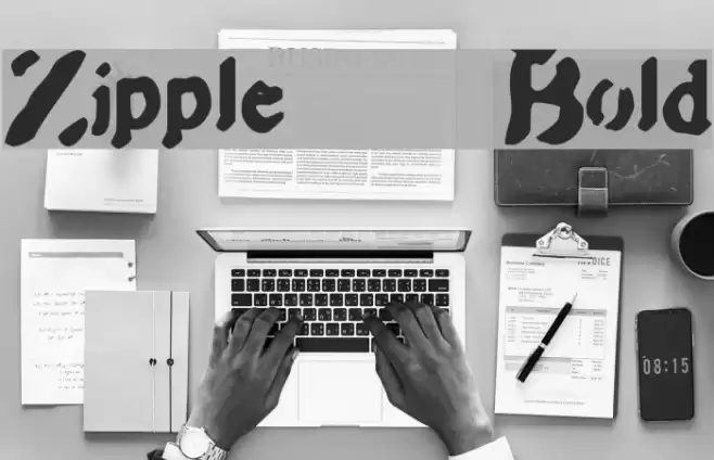 Zipple    Bold Font examples