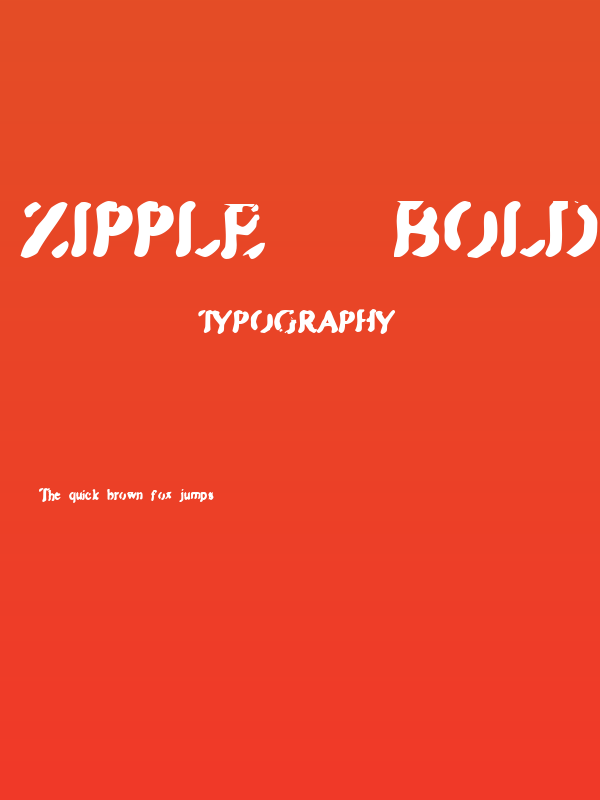 Zipple    Bold Poster
