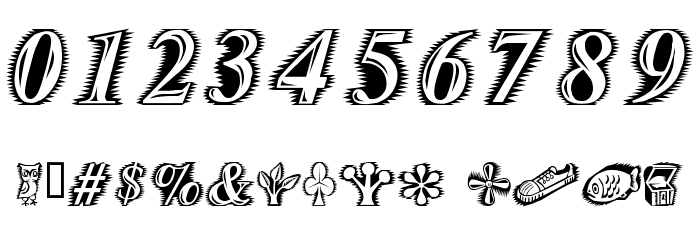 Zippo Font OTHER CHARS