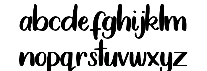 Zippy Font LOWERCASE