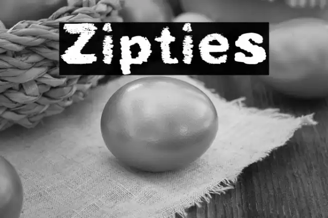 Zipties Font examples