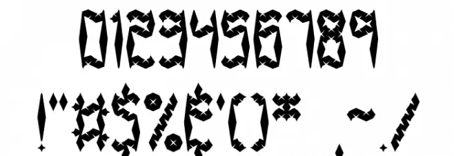 Zirconia BRK Font OTHER CHARS