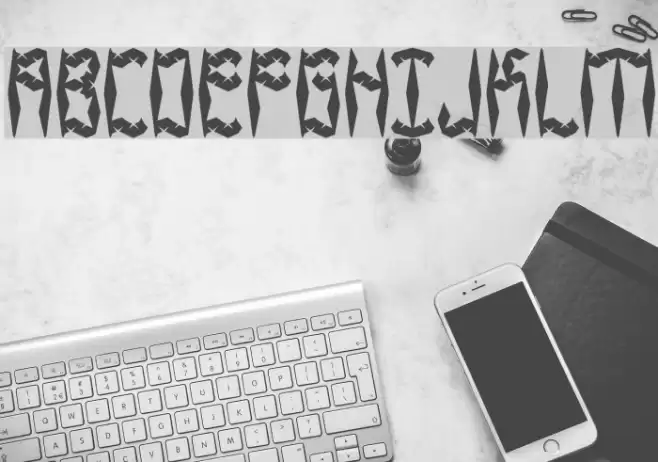 Zirconia BRK Font examples