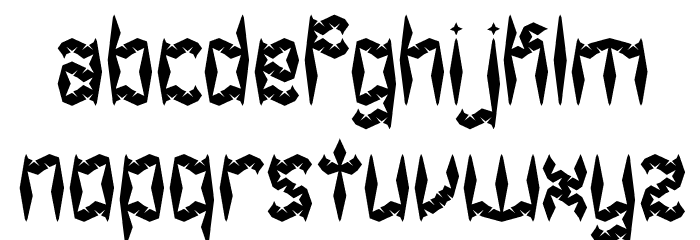 Zirconia BRK Schriftart Kleinbuchstaben