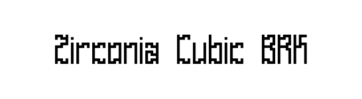 Zirconia Cubic BRK  Frei Schriftart Herunterladen