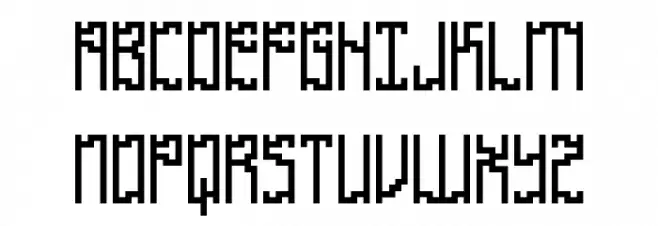 Zirconia Cubic BRK Schriftart Groß