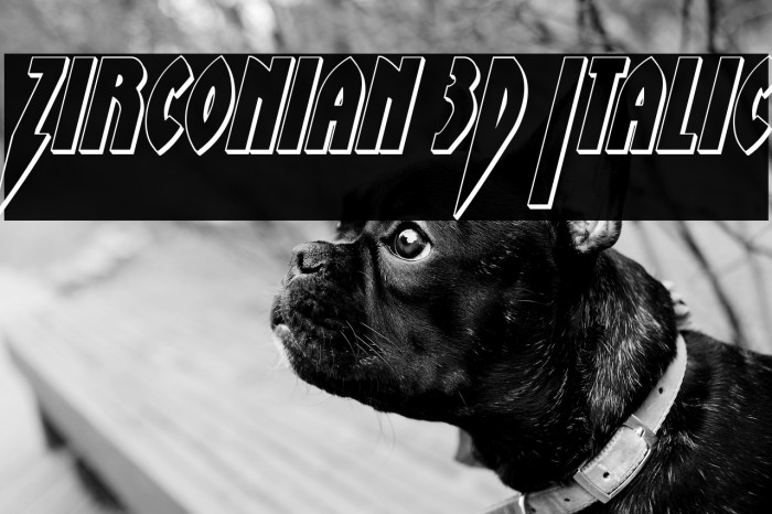 Zirconian 3D Italic Example 3