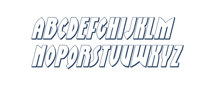 Zirconian 3D Italic Lowercase