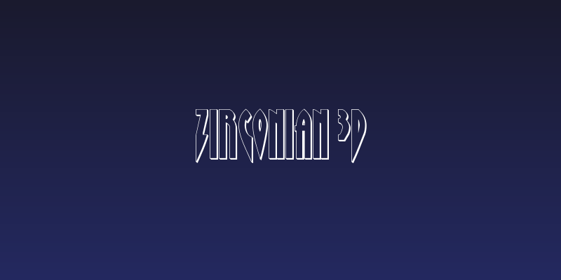 Zirconian 3D Social Header