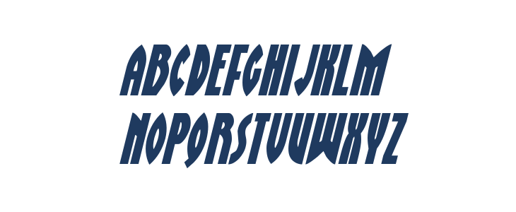 Zirconian Condensed Italic Lowercase