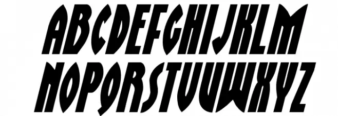 Zirconian Condensed Italic फ़ॉन्ट लोअरकेस