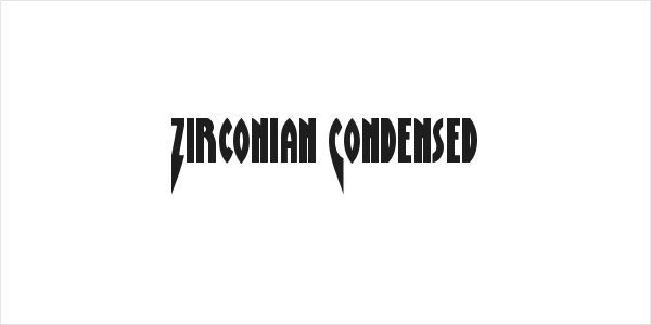 Zirconian Condensed Logo