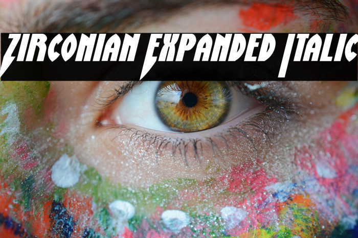 Zirconian Expanded Italic Example 2