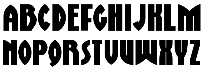 Zirconian Expanded Font LOWERCASE