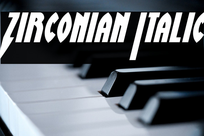 Zirconian Italic Example 1