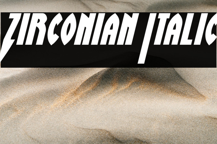 Zirconian Italic Example 2