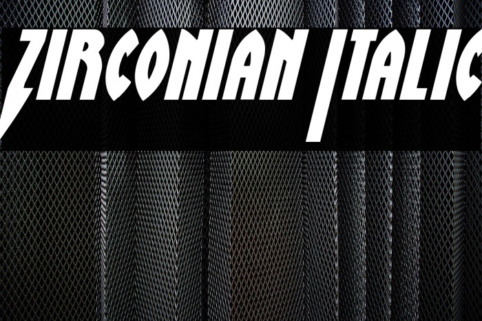 Zirconian Italic Example 3