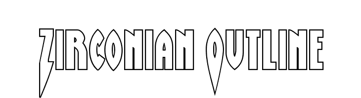 Zirconian Outline  Descarca Fonturi Gratis