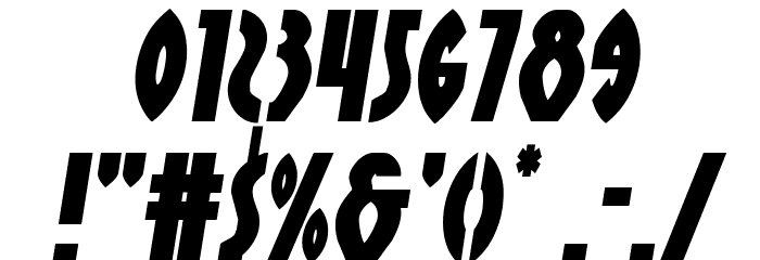 Zirconian Semi-Italic Font OTHER CHARS