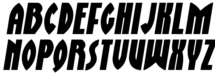 Zirconian Semi-Italic Font LOWERCASE