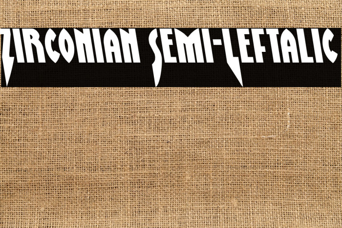 Zirconian Semi-Leftalic Example 3