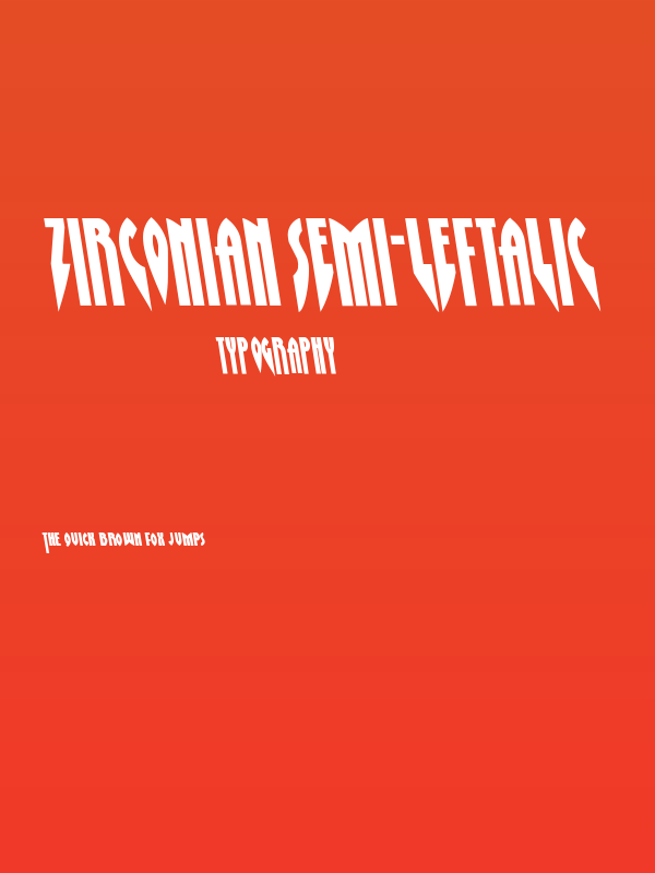 Zirconian Semi-Leftalic Poster