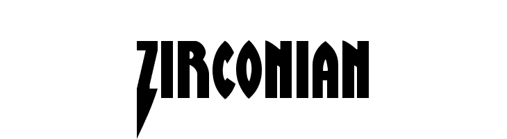 Zirconian  Free Fonts Download